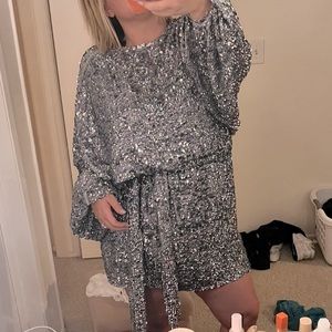 ASOS Sequin Party Tie Dress